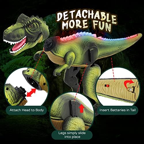 Remote Control Dinosaur Toys for Kids | Green