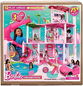 Barbie Dream Doll House Playset | 75+ Pieces | Toy Furniture & 3-Story Pool Slide