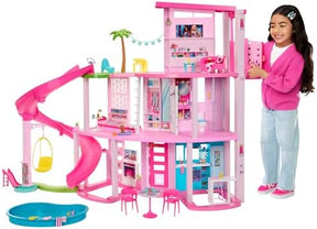 Barbie Dream Doll House Playset | 75+ Pieces | Toy Furniture & 3-Story Pool Slide