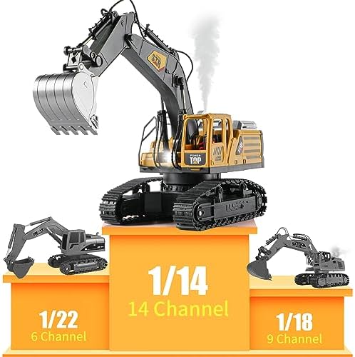 Remote Control Excavator Toys | 1:14 RC Digger Construction Toys Tractor