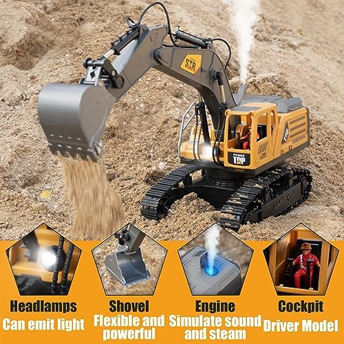 Remote Control Excavator Toys | 1:14 RC Digger Construction Toys Tractor