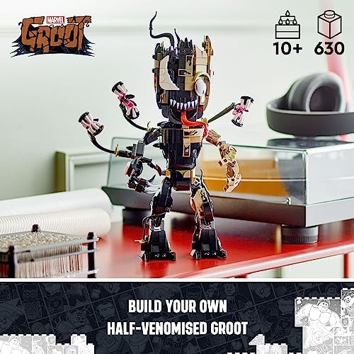 LEGO Marvel Venomized Groot Marvel Toy for Play