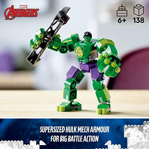 LEGO Marvel Hulk Mech Armor | Avengers Action Figure Set