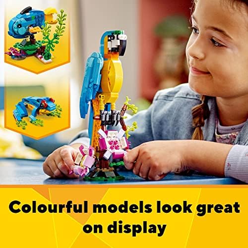 LEGO Creator 3 in 1 Exotic Parrot Building Toy Set