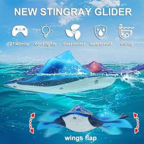 Remote Control Stingray Summer Pool Toys for Kids | Blue