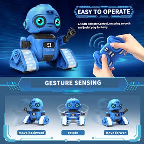 Robot Toys for Boys and Girls| Rechargeable | Auto-Demonstration | Blue