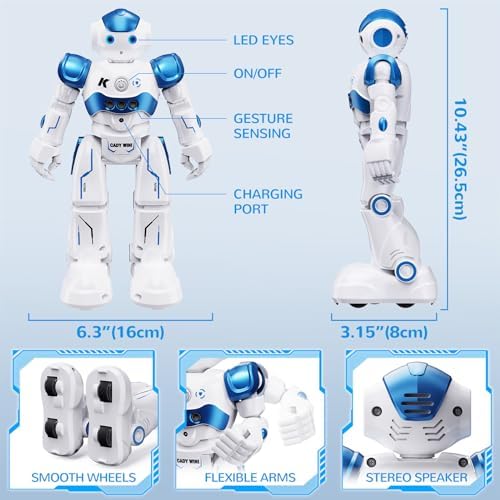 SGILE RC Robot Toys for Kids | Blue