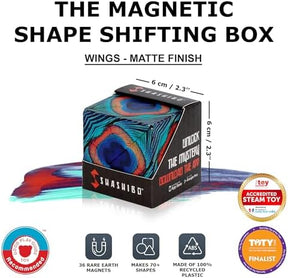 SHASHIBO Shape Shifting Box | Award-Winning | Patented Fidget Cube w/ 36 Rare Earth Magnets