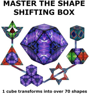 SHASHIBO Shape Shifting Box | Award-Winning | Patented Fidget Cube w/ 36 Rare Earth Magnets