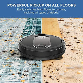 Robot Vacuum with IQ Navigation | Home Mapping | Self-Cleaning | Black