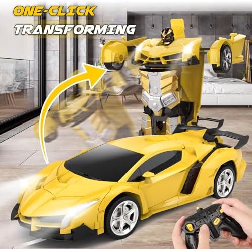 Transform Remote Control Car Toy for Kids 4 5 6 7 8 Age