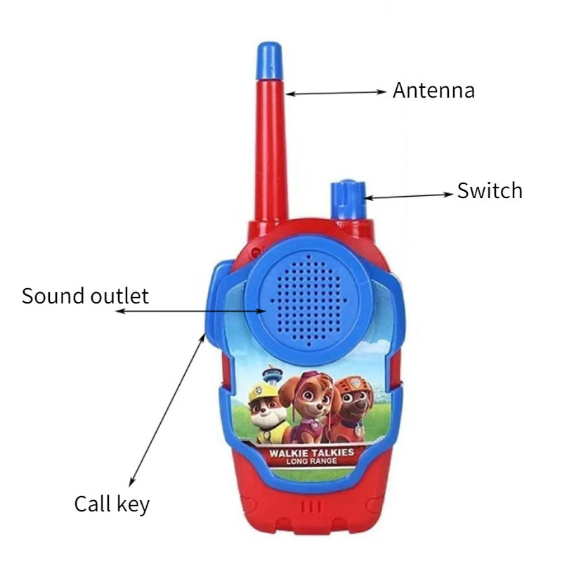 PAW Patrols Toy Walkie Talkies Set | Children Radio Cartoon | Radio Interphone